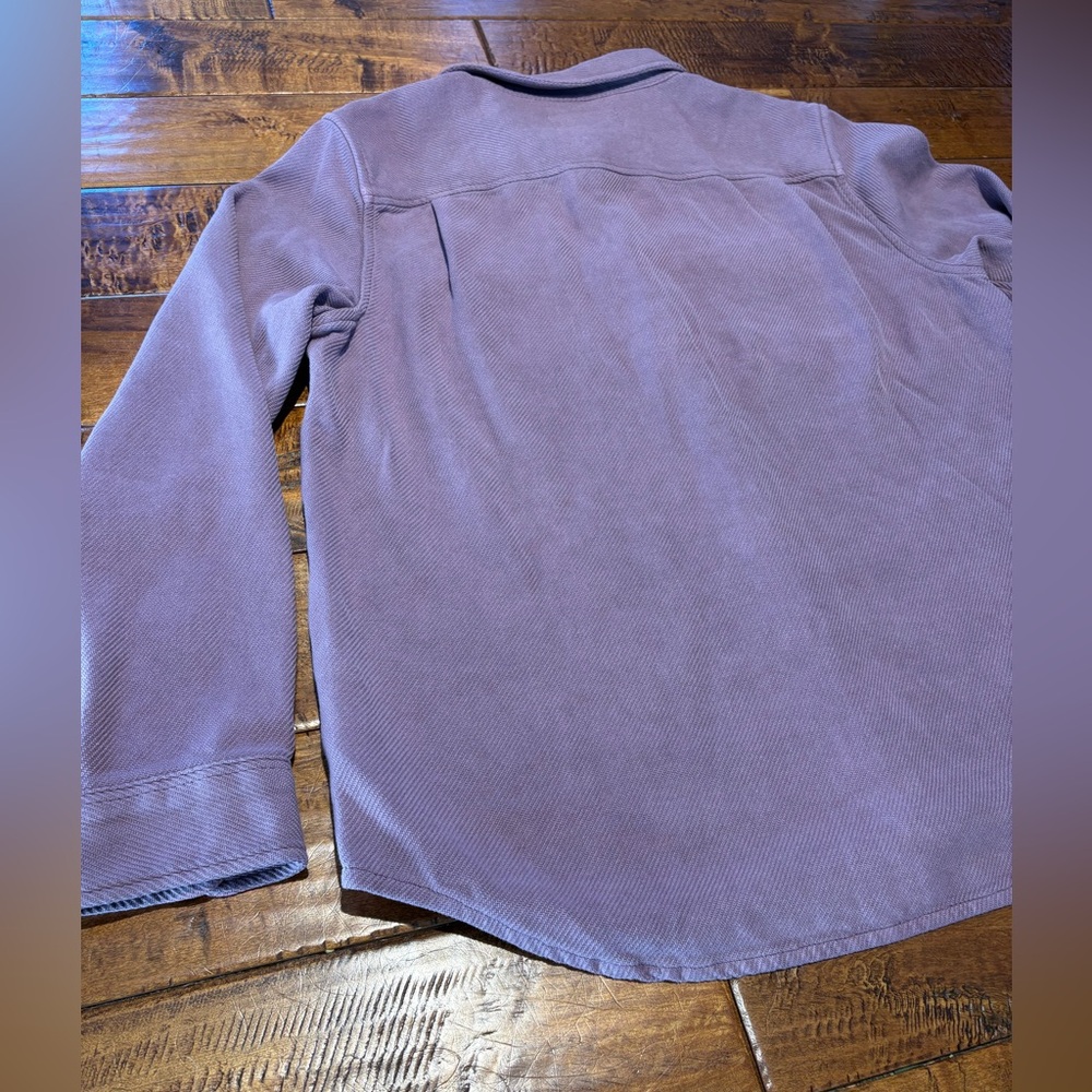 Outerknown Lavender Casual Button Down Blanket Sh… - image 8